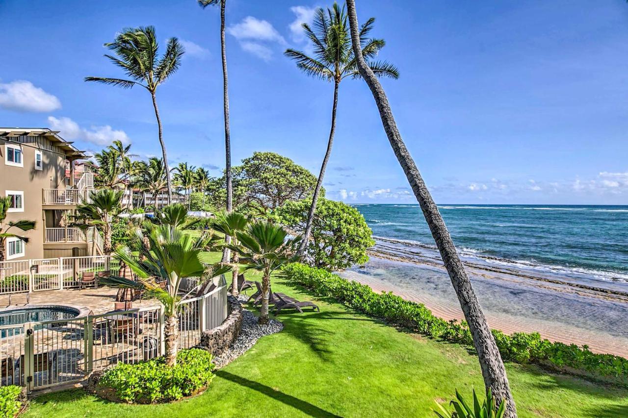 Waipouli Beachfront Condo With Balcony And Ocean Views 卡帕阿 外观 照片