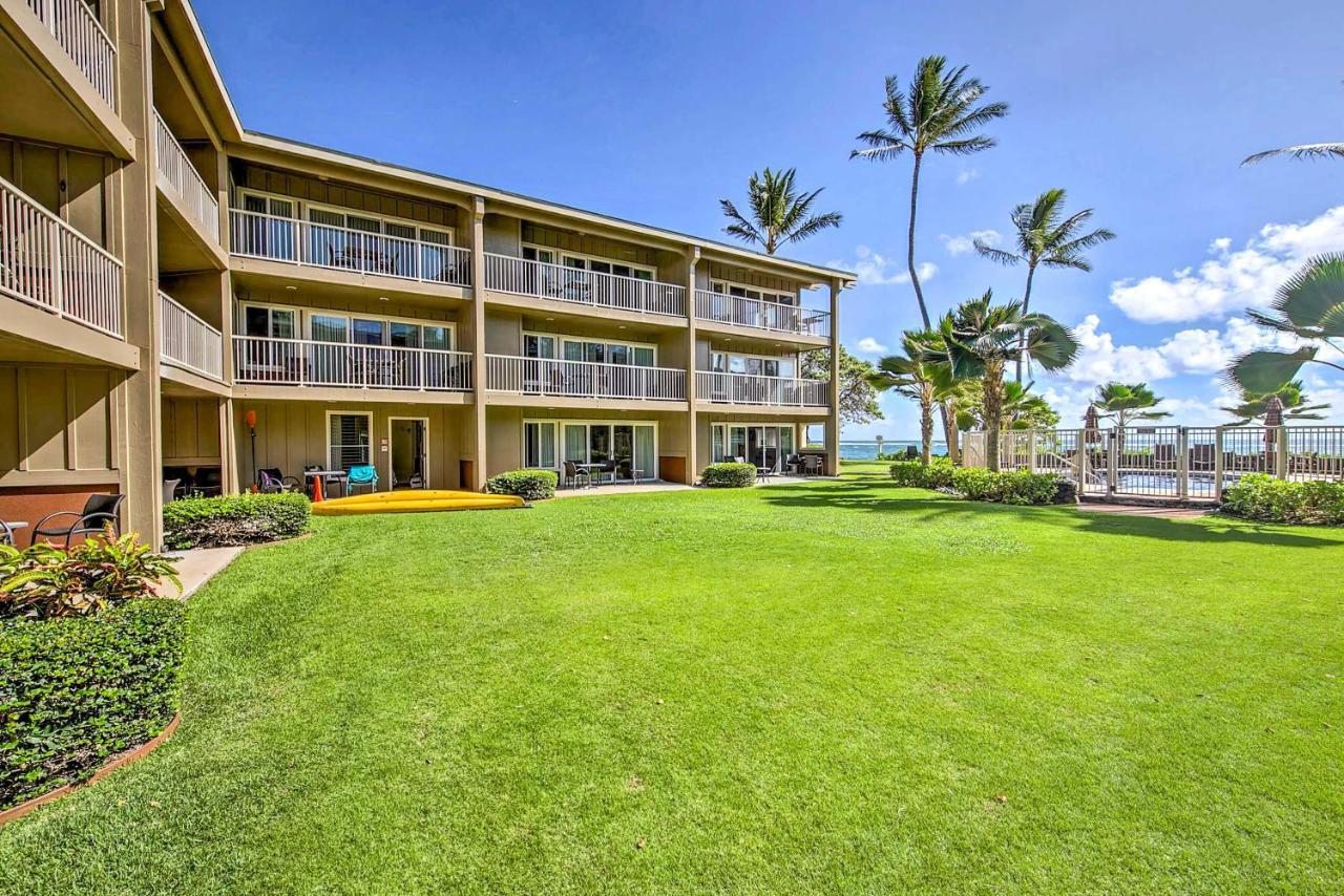 Waipouli Beachfront Condo With Balcony And Ocean Views 卡帕阿 外观 照片